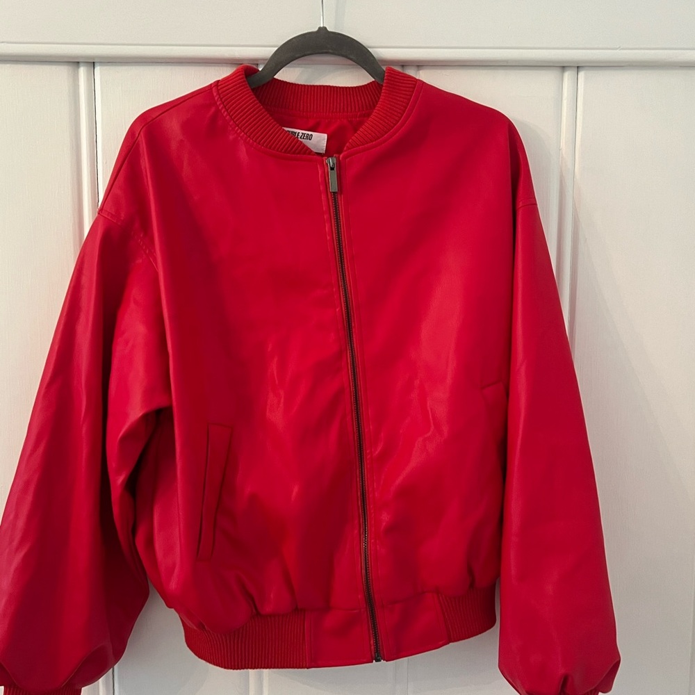 Double Zero Red Bomber Jacket - image 1